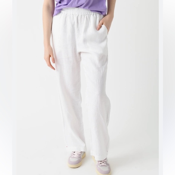 XIRENA LINEN STRAIGHT LEG PANT WHITE XS - Picture 1 of 6